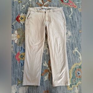 Peter Millar Men’s Flat Front Khaki Chinos size 38 27.5 inch inseam Pima cotton